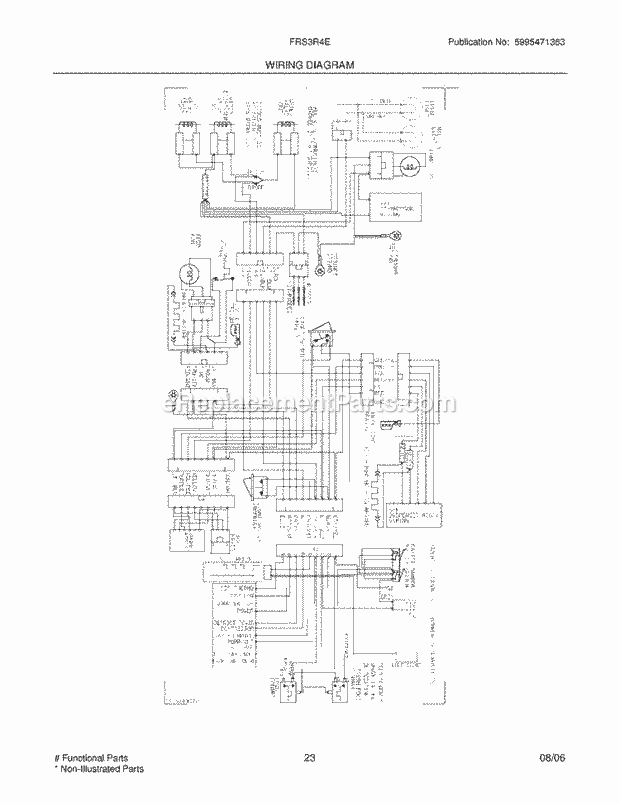 Frigidaire FRS3R4EB9 Side-By-Side Refrigerator Page K Diagram