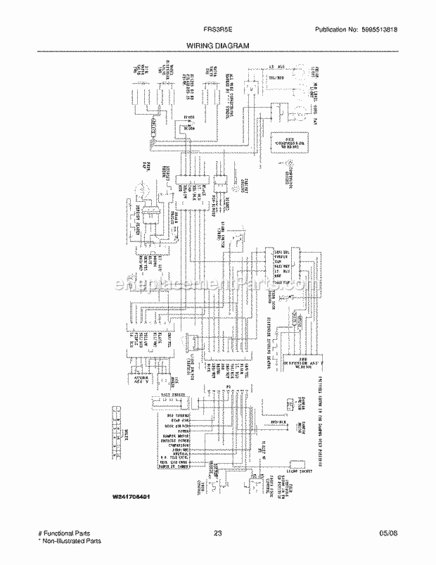 Frigidaire FRS3R5ESB4 Refrigerator Page K Diagram