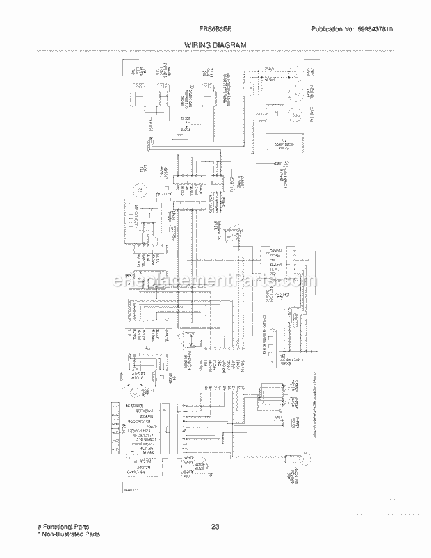 Frigidaire FRS6B5EEQ1 Side-By-Side Refrigerator Page K Diagram