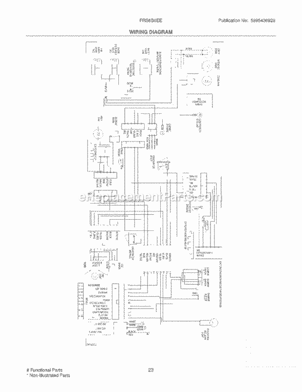 Frigidaire FRS6B6EEW1 Side-By-Side Refrigerator Page K Diagram