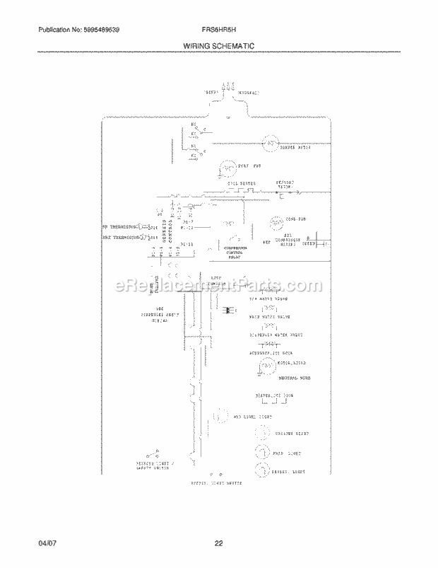 Frigidaire FRS6HR5HSB2 Side-By-Side Refrigerator Page L Diagram