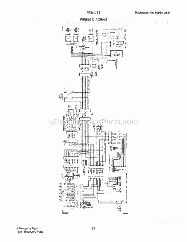 Frigidaire FRS6L7EES9 Side-By-Side Refrigerator Page K Diagram