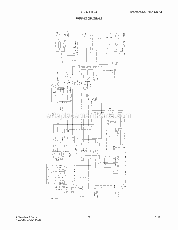 Frigidaire FRS6LF7FB4 Side-By-Side Refrigerator Page K Diagram