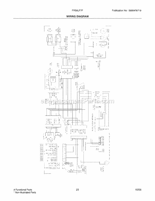 Frigidaire FRS6LF7FM4 Side-By-Side Refrigerator Page K Diagram