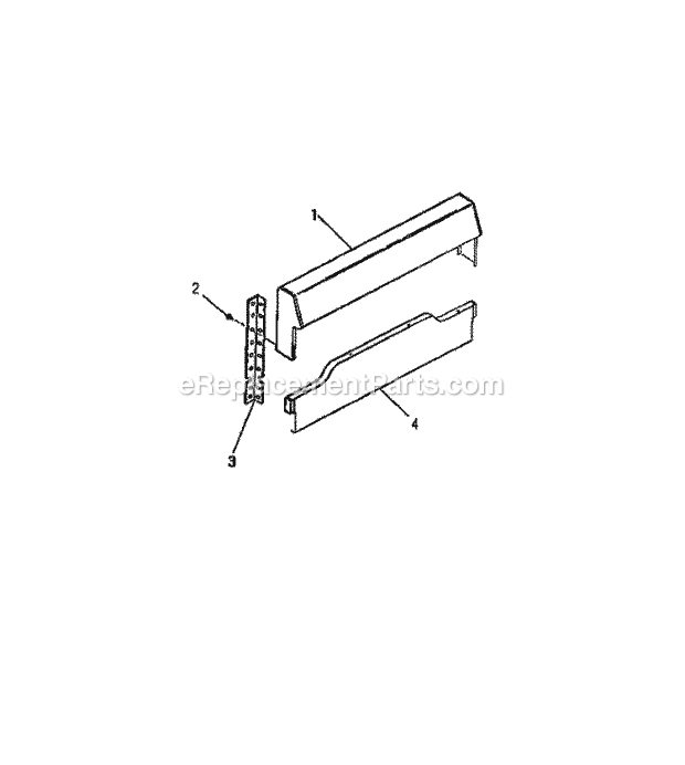 Frigidaire G24PCL0 Freestanding, Gas Gas Range Console, Panels Diagram