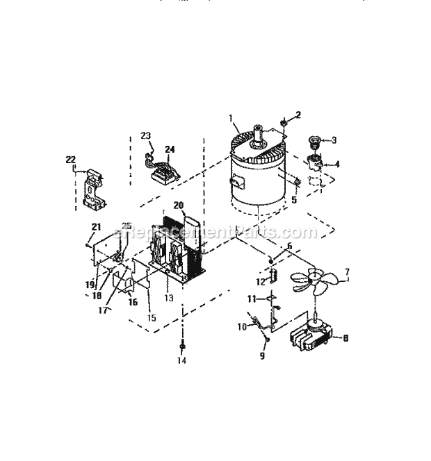 Frigidaire GC932EXF6 Wwh(V7) / Eye Level Microwave & Continuous Clean G Controls Diagram