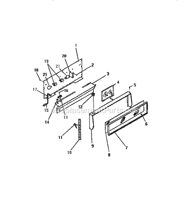 Frigidaire GCG34BCL1 Freestanding, Gas Gas Range Console Diagram