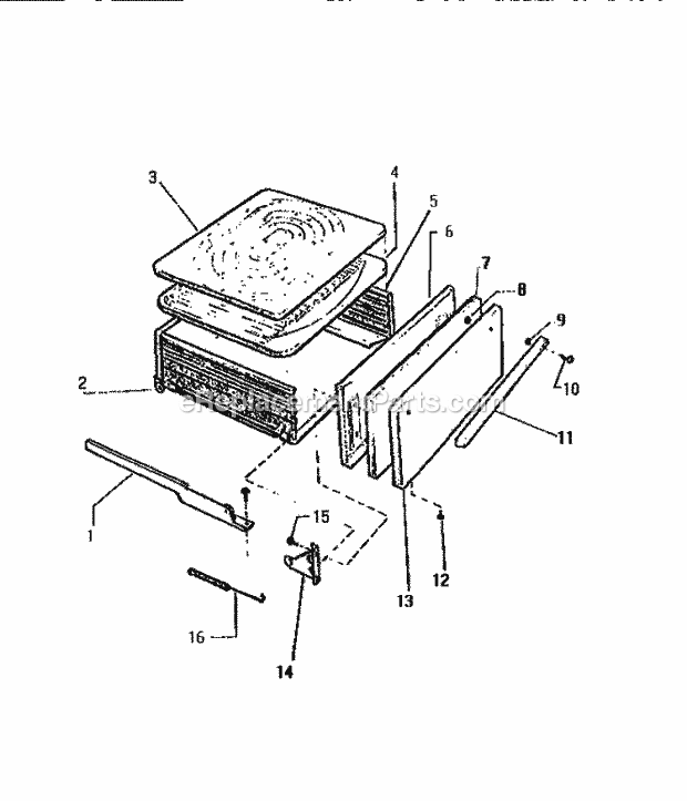 Frigidaire GF470HXF3 Wwh(V6) / Gas Range Drawer Diagram