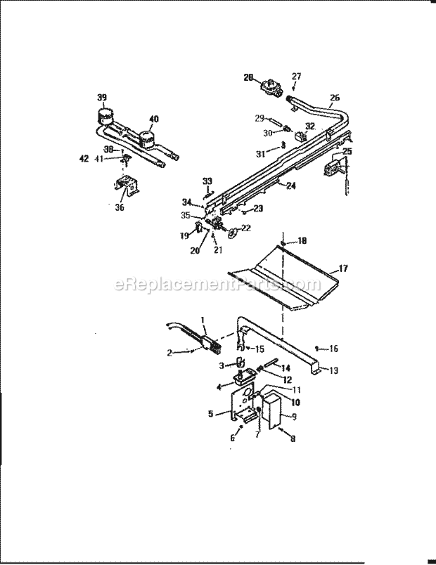 Frigidaire GF710HXV1 Wwh(V11) / Free Standing Gas Range Burner Assembly Diagram