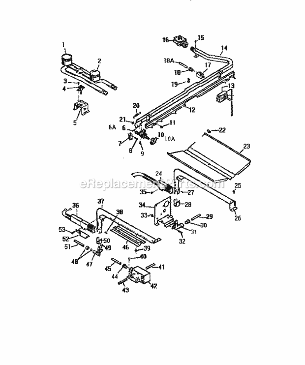 Frigidaire GF780HXH2 Wwh(V9) / Free Standing Gas Range Burner Assembly Diagram