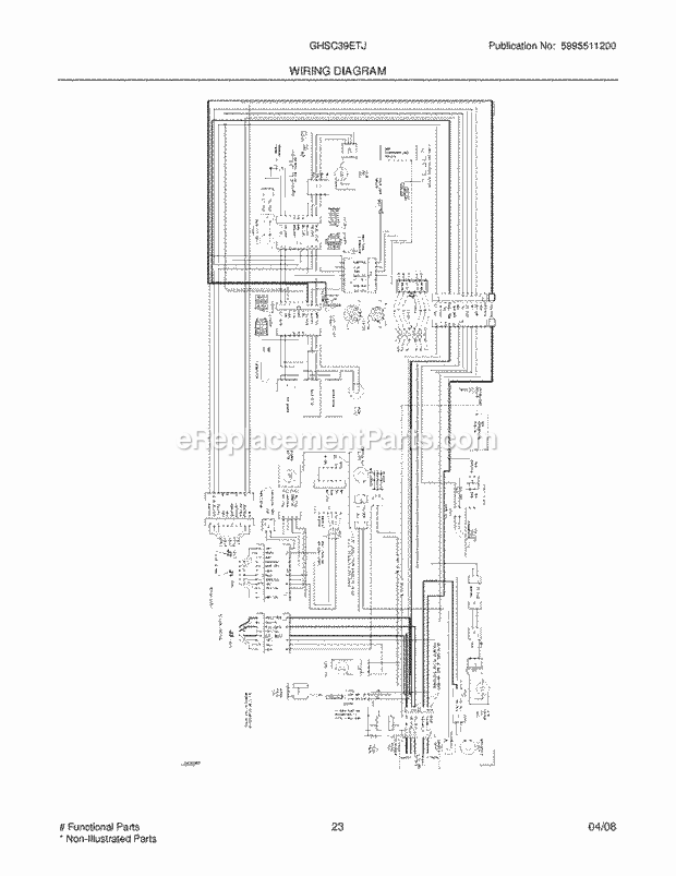Frigidaire GHSC39ETJW0 Side-By-Side Refrigerator Page K Diagram