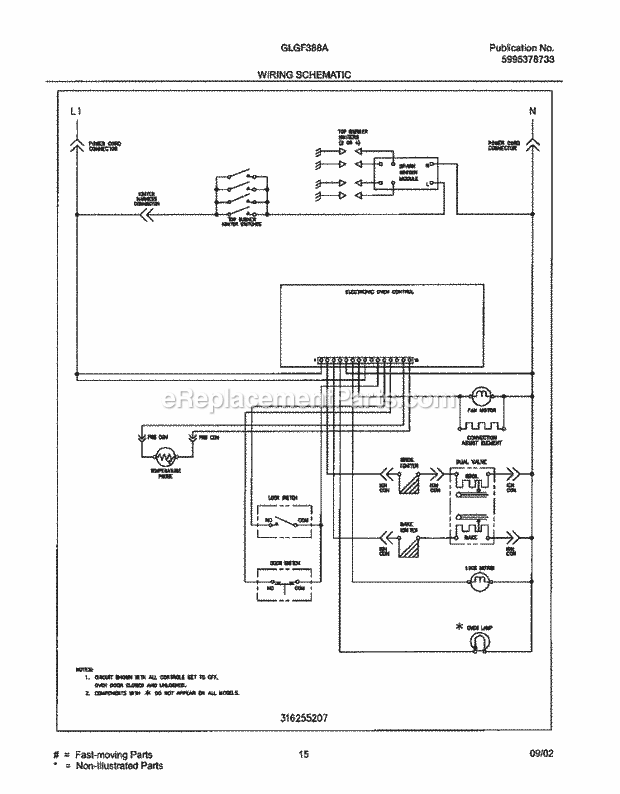 Frigidaire GLGF388AQD Freestanding, Gas Range Page H Diagram