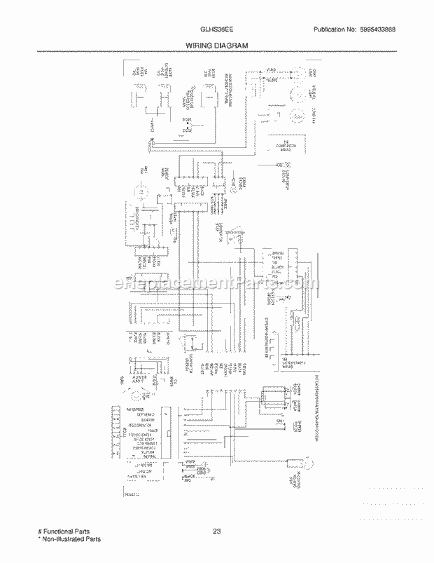 Frigidaire GLHS36EESB0 Side-By-Side Refrigerator Page K Diagram