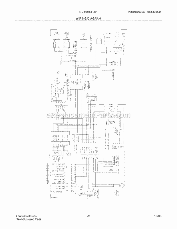 Frigidaire GLHS36EFSB1 Side-By-Side Refrigerator Page K Diagram