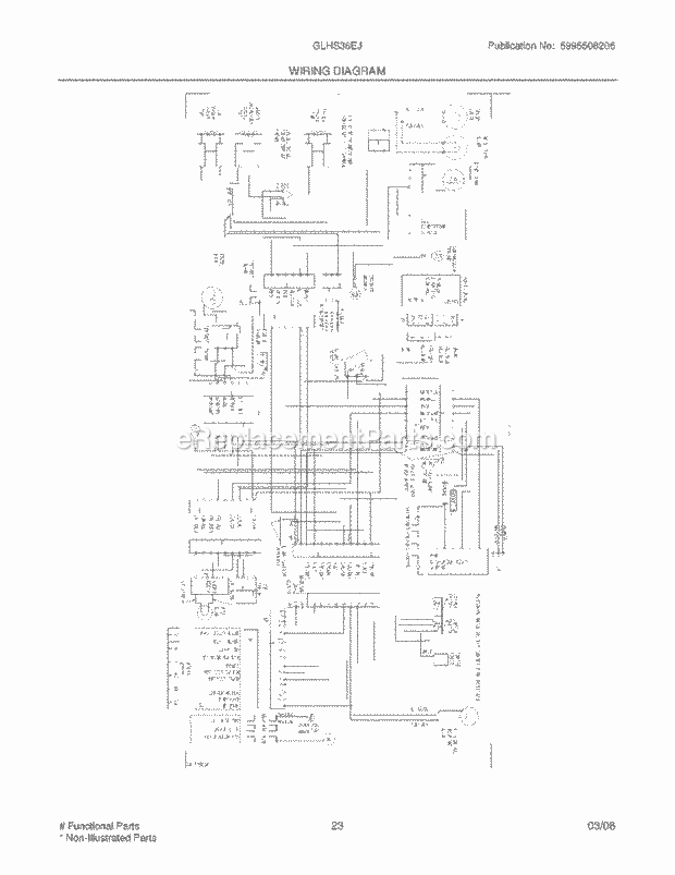 Frigidaire GLHS36EJW0 Side-By-Side Refrigerator Page K Diagram