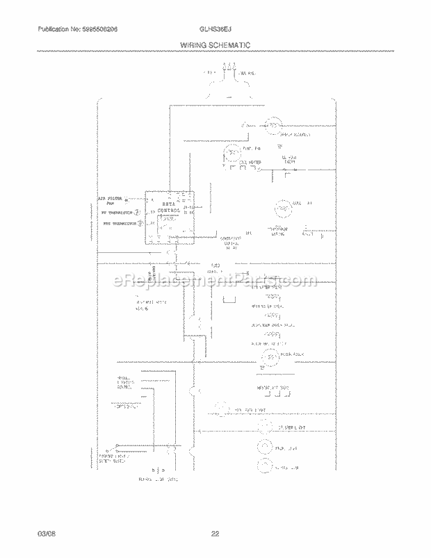 Frigidaire GLHS36EJW0 Side-By-Side Refrigerator Page L Diagram