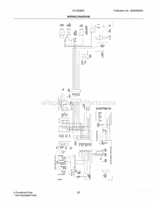 Frigidaire GLHS38EEPB2 Side-By-Side Refrigerator Page K Diagram