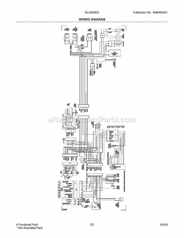 Frigidaire GLHS38EGPW0 Side-By-Side Refrigerator Page K Diagram