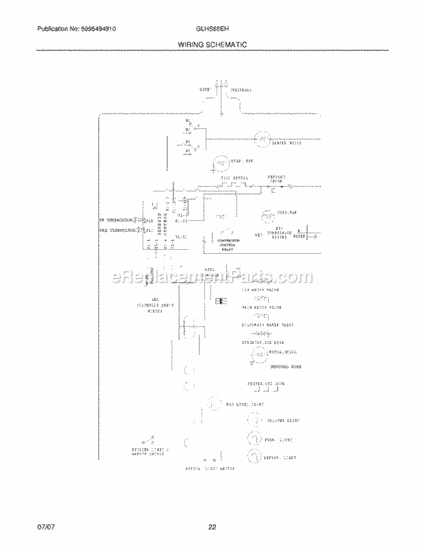 Frigidaire GLHS65EHB3 Side-By-Side Refrigerator Page L Diagram