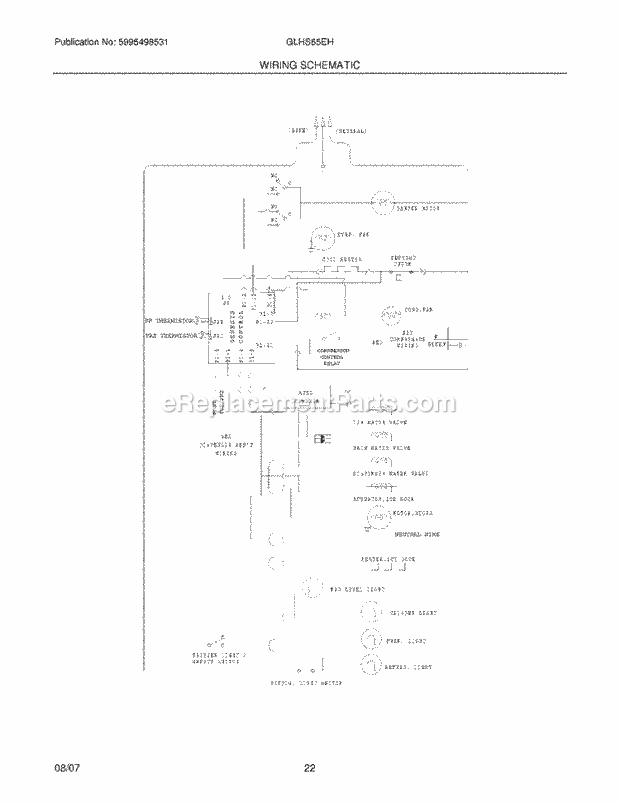 Frigidaire GLHS65EHW5 Side-By-Side Refrigerator Page L Diagram