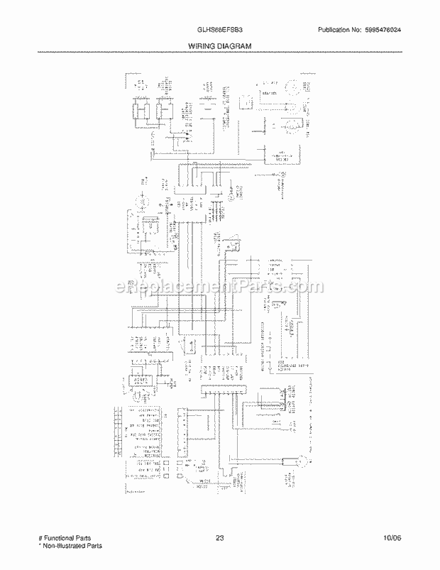 Frigidaire GLHS66EFSB3 Side-By-Side Refrigerator Page K Diagram