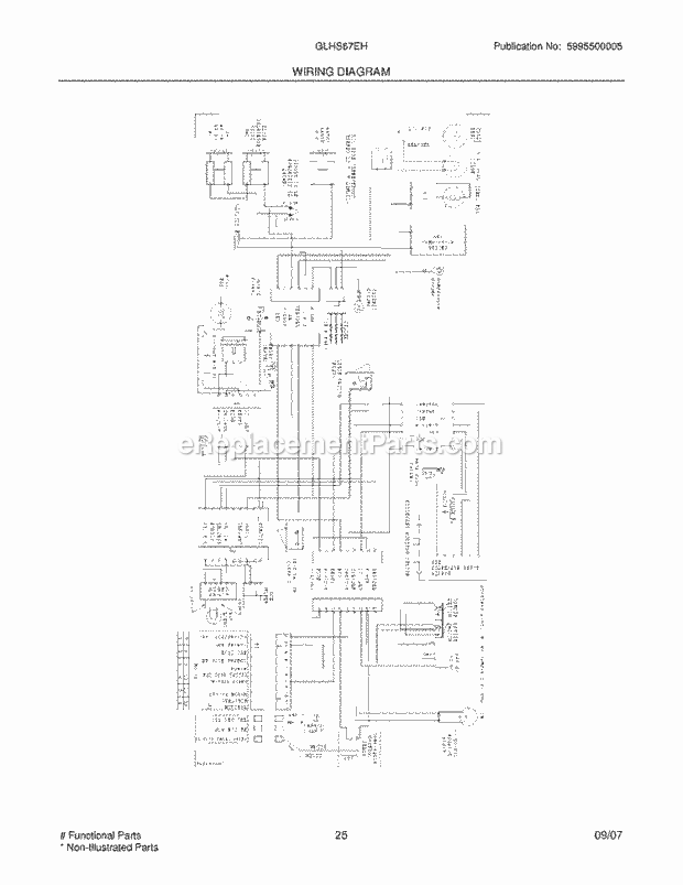 Frigidaire GLHS67EHQ6 Side-By-Side Refrigerator Page L Diagram