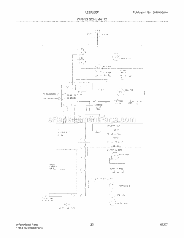 Frigidaire LESR26EFE4 Side-By-Side Refrigerator Page M Diagram