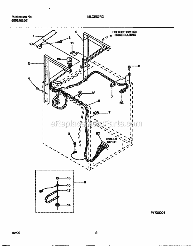 Frigidaire MLCE52RCS0 Tap(V1) / Laundry Center Dryer - Bracket Diagram