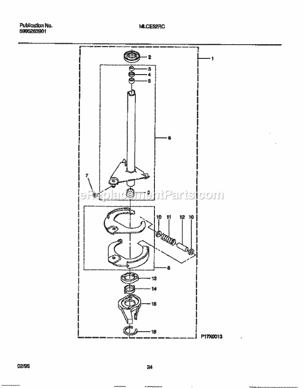 Frigidaire MLCE52RCT0 Tap(V2) / Laundry Center Transmission Diagram