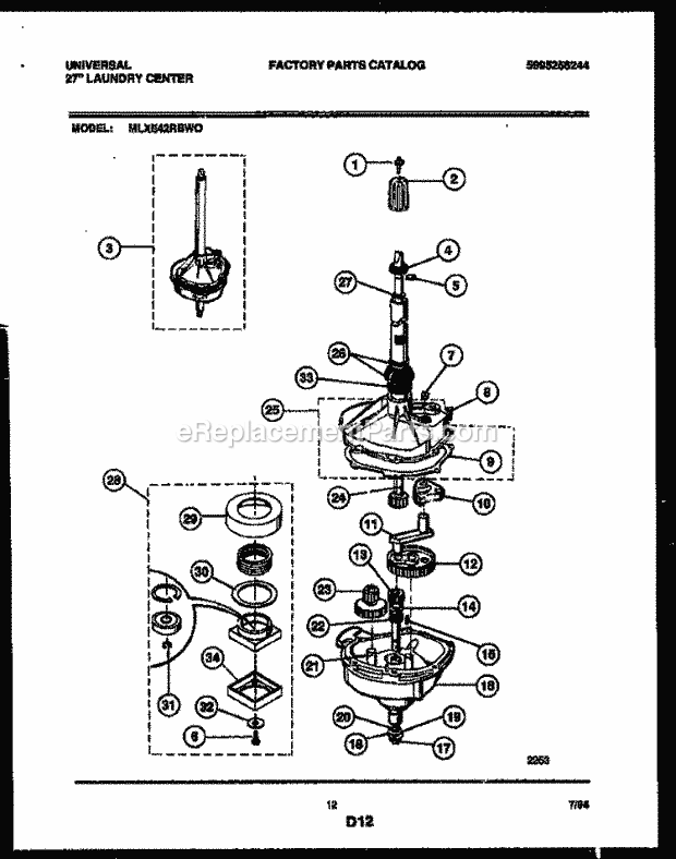 Frigidaire MLXE42RBD0 Frg(V2) / 27 