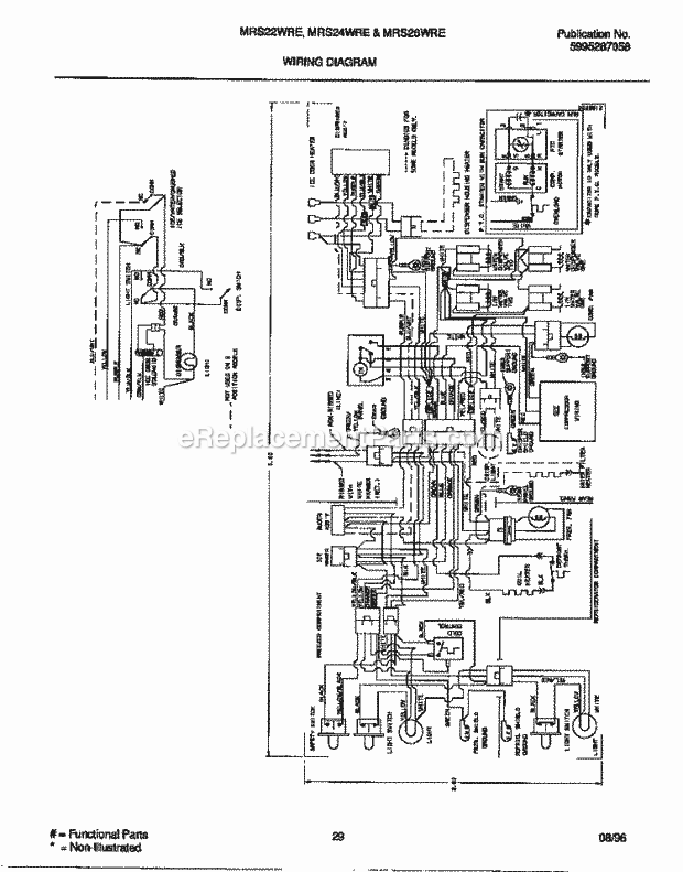 Frigidaire MRS26WREW1 Frg(V6) / Side by Side Refrigerator Page L Diagram