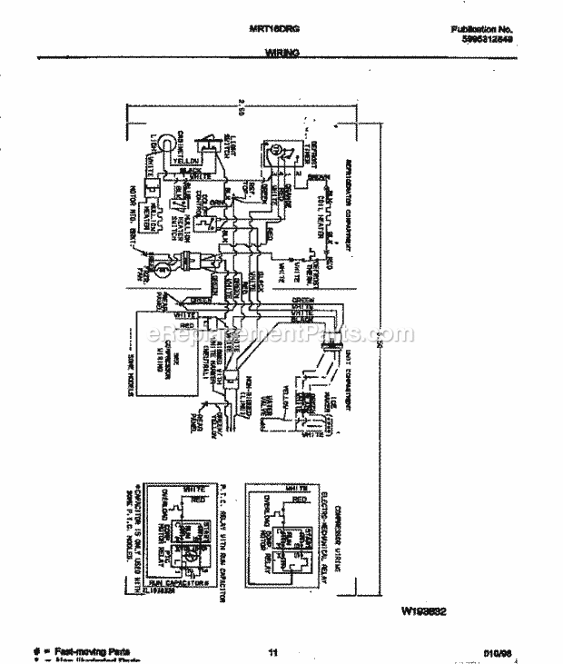 Frigidaire MRT16DRGW0 Frg(V4) / Refrigerator Page G Diagram