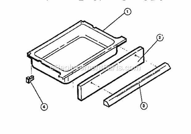 Frigidaire R2000LL1 Freestanding, Electric Electric Range Drawer Diagram