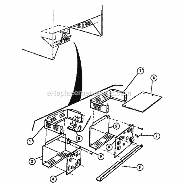 Frigidaire R2000LW1 Freestanding, Electric Electric Range Housing Diagram