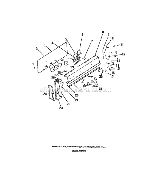 Frigidaire RA30BCL0 Freestanding, Electric Free Standing Electric Range Page B Diagram