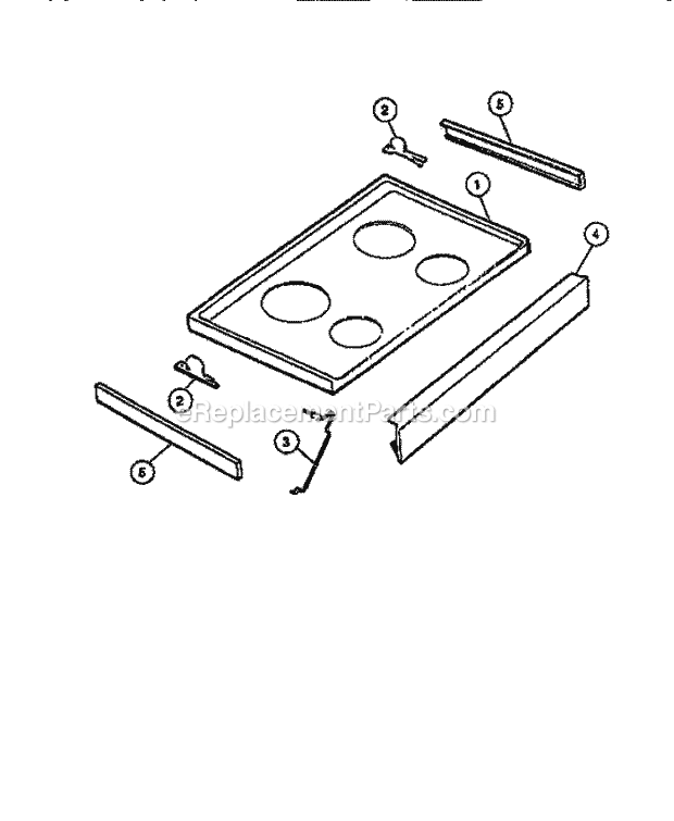 Frigidaire REM638BDL6 Range Microwave Combo, Electric Electric Range Top Diagram