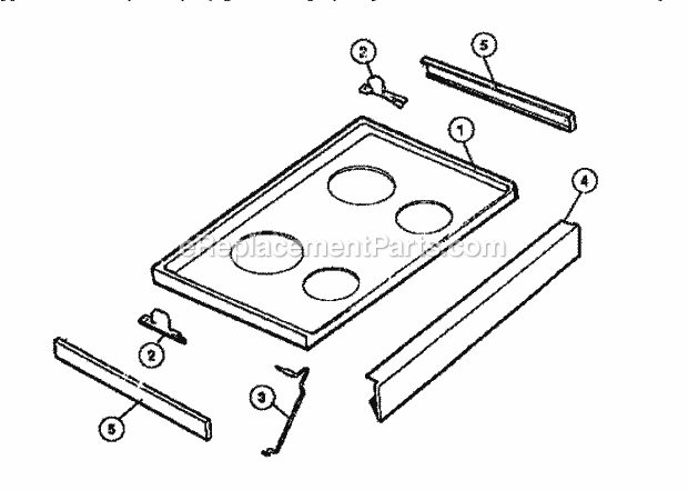 Frigidaire REM638BDW0 Range Microwave Combo, Electric Electric Range Top Diagram