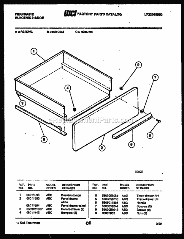 Frigidaire REM77BDB1 Wall Oven Microwave Combo, Electric Wall Oven Drawer Parts Diagram