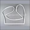 Frigidaire Gasket-white part number: 3206246