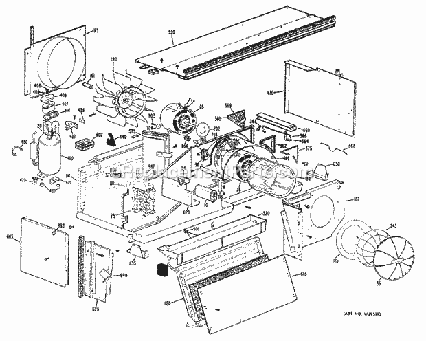 GE A2B358DAESRA Zoneline Page B Diagram