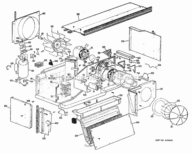 GE A2B358DCALRA Zoneline Page B Diagram