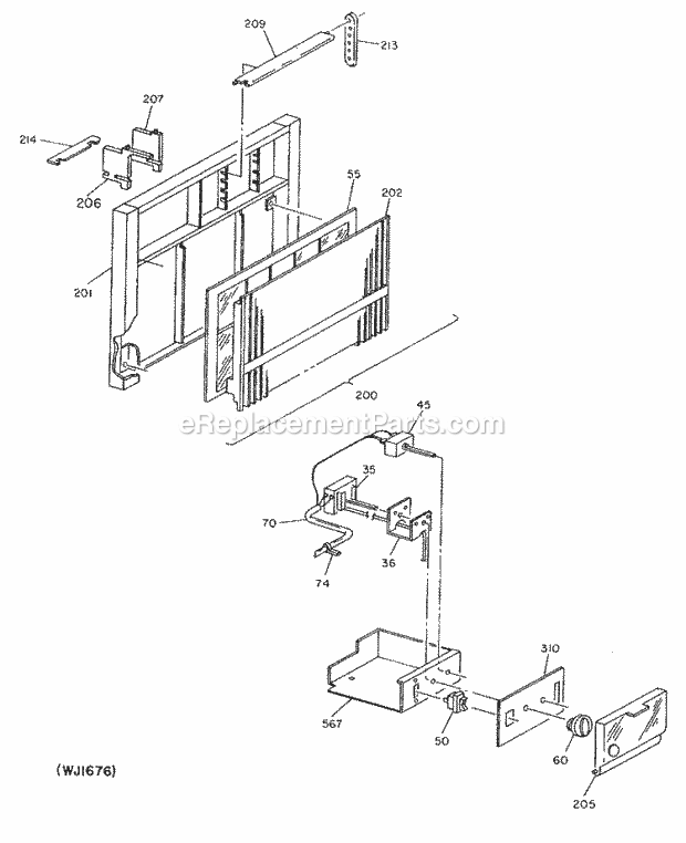 GE ACS08AAC1 Room Air Conditioner Page B Diagram