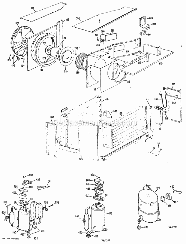 GE ADR19DDG1 Room Air Conditioner Page C Diagram