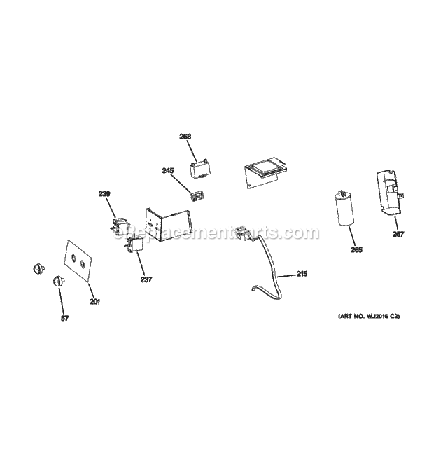 GE AEE08APL1 Control Parts Diagram