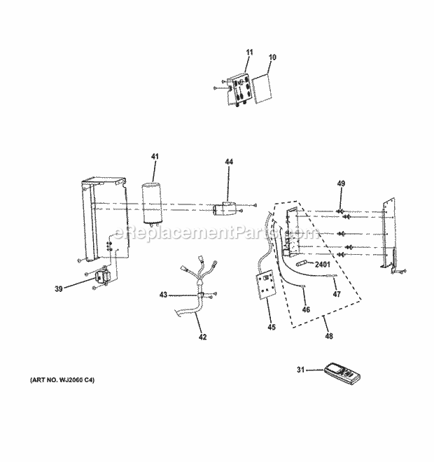 GE AEL12AQW1 Control Parts Diagram