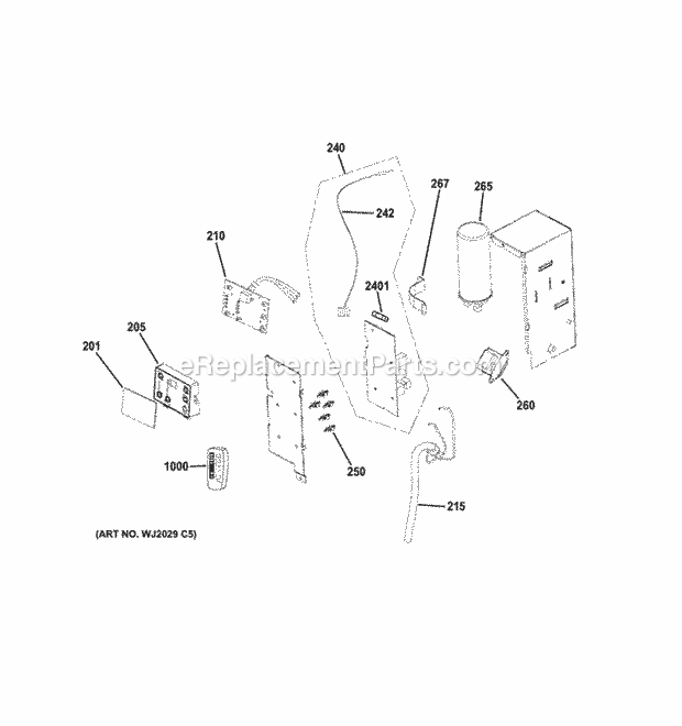 GE AEM05LPQ1 Control Parts Diagram