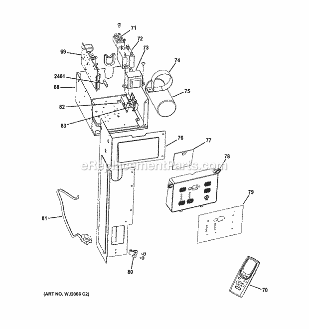 GE AEM24DQL1 Control Parts Diagram