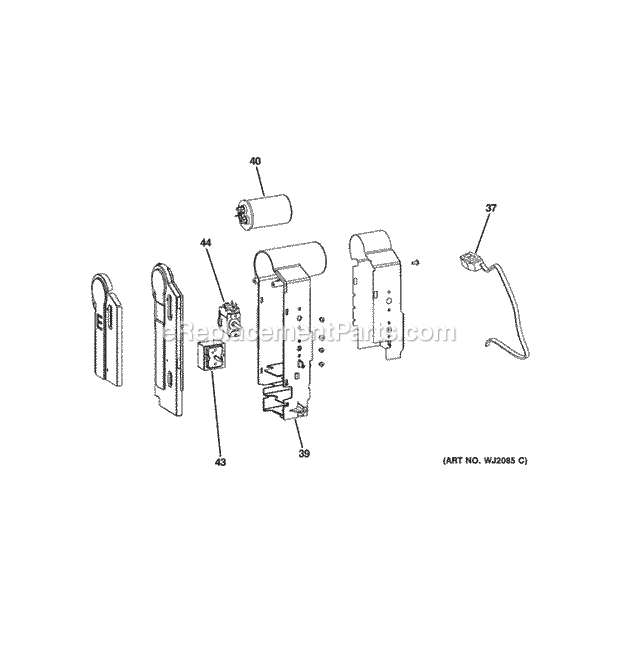 GE AES05LQQ1 Control Parts Diagram