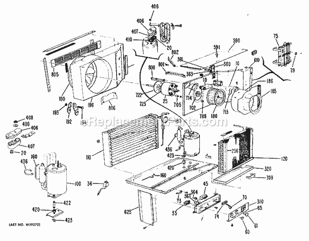 GE AJC07AAP2 Room Air Conditioner Page B Diagram