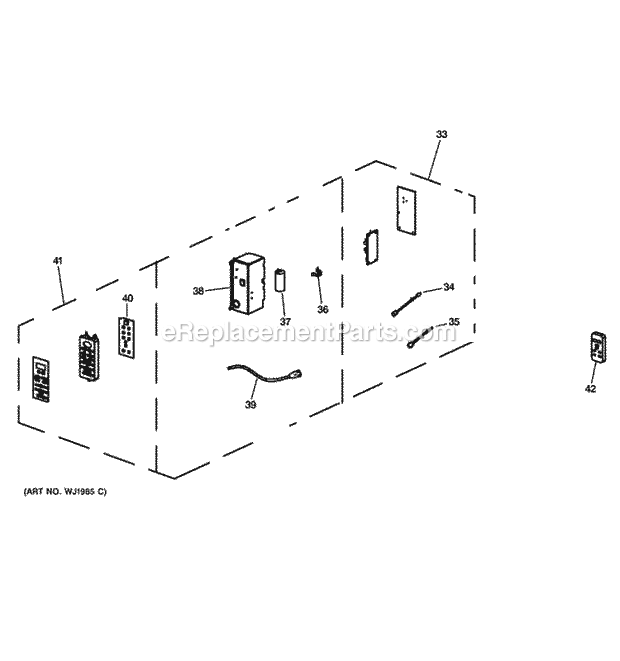 GE AKM08LNQ1 Control Parts Diagram